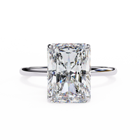 Radiant Lab Grown Diamond Solitaire Ring - Ophiratbf