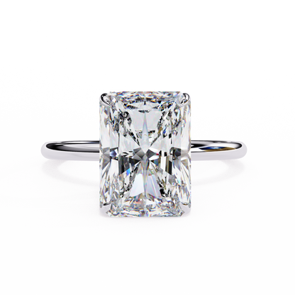 Radiant Lab Grown Diamond Solitaire Ring