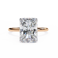 Radiant Lab Grown Diamond Solitaire Ring - Ophiratbf