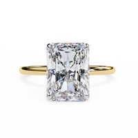 Radiant Lab Grown Diamond Solitaire Ring - Ophiratbf