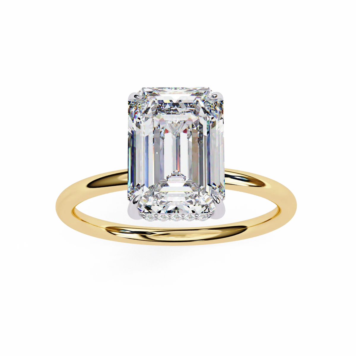 Prism Radiant Cut Classic Lab Grown Diamond Ring - Ophiratbf