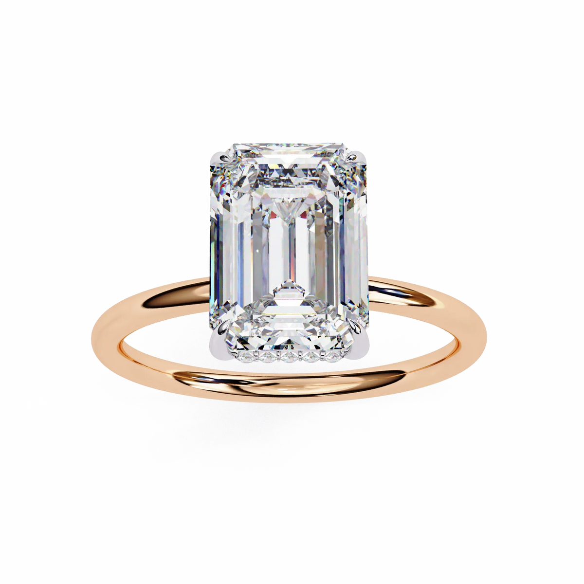 Prism Radiant Cut Classic Lab Grown Diamond Ring - Ophiratbf