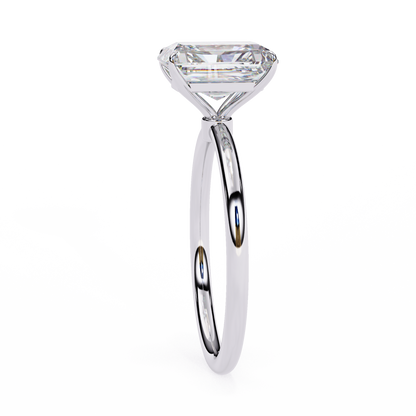 Radiant Lab Grown Diamond Solitaire Ring