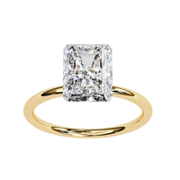 Radiant Lab Grown Diamond Solitaire Ring - Ophiratbf