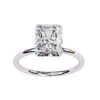 Radiant Lab Grown Diamond Solitaire Ring - Ophiratbf