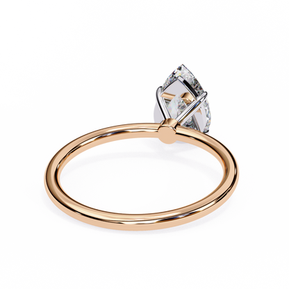 Pear Shape Lab Grown Diamond Solitaire Ring