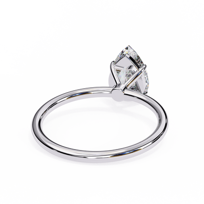Pear Shape Lab Grown Diamond Solitaire Ring