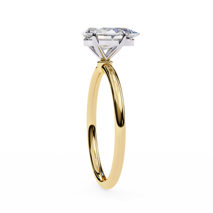 Pear Shape Lab Grown Diamond Solitaire Ring