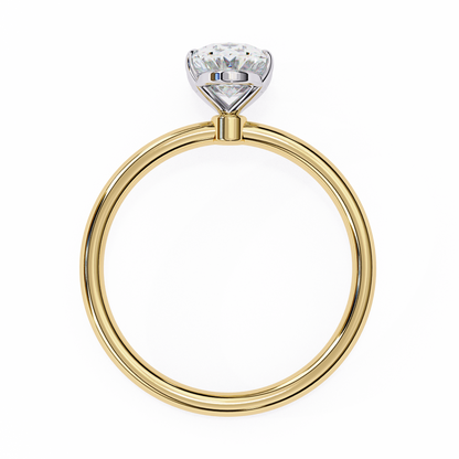 Auralia Oval Lab Grown Diamond Solitaire Ring