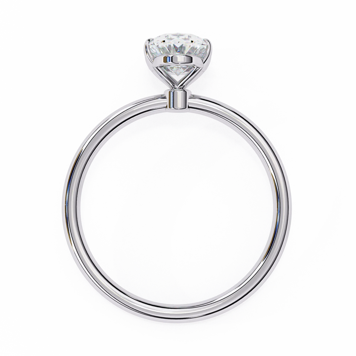 Auralia Oval Lab Grown Diamond Solitaire Ring - Ophiratbf