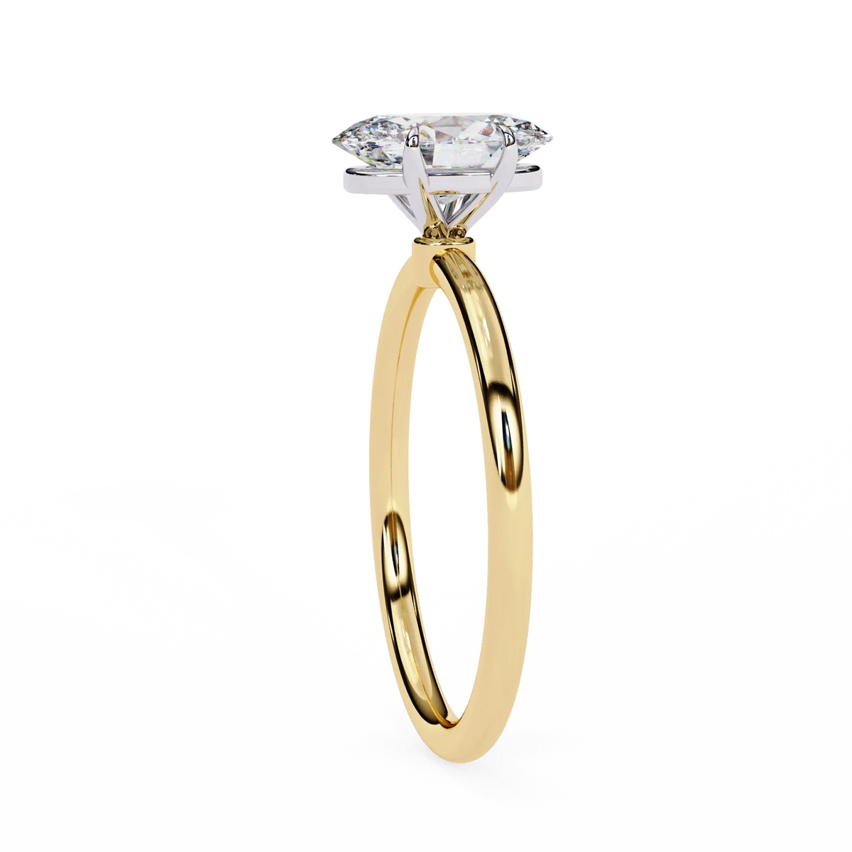 Auralia Oval Lab Grown Diamond Solitaire Ring - Ophiratbf