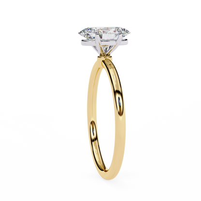 Auralia Oval Lab Grown Diamond Solitaire Ring