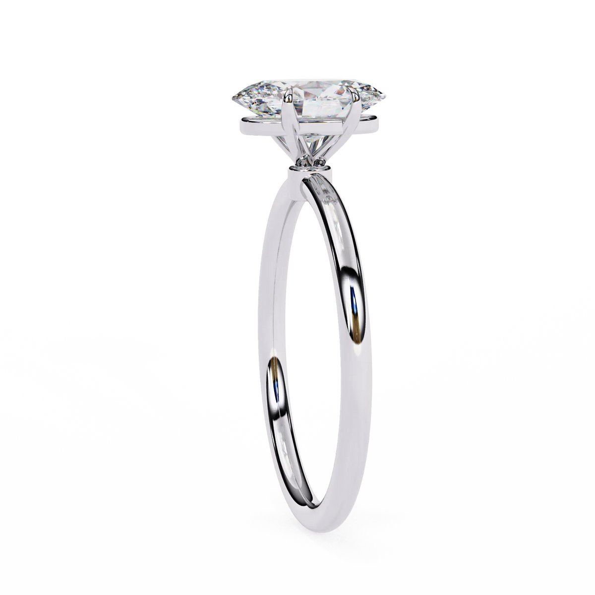 Auralia Oval Lab Grown Diamond Solitaire Ring - Ophiratbf
