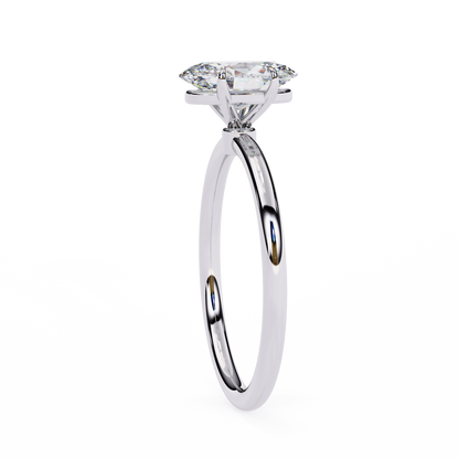 Auralia Oval Lab Grown Diamond Solitaire Ring