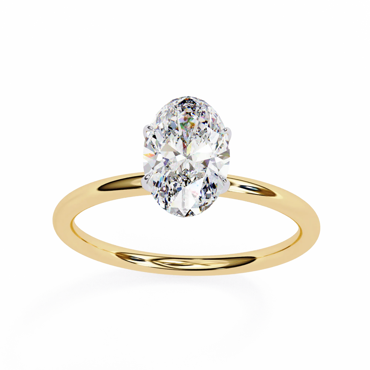Auralia Oval Lab Grown Diamond Solitaire Ring - Ophiratbf