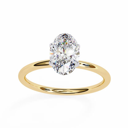 Auralia Oval Lab Grown Diamond Solitaire Ring