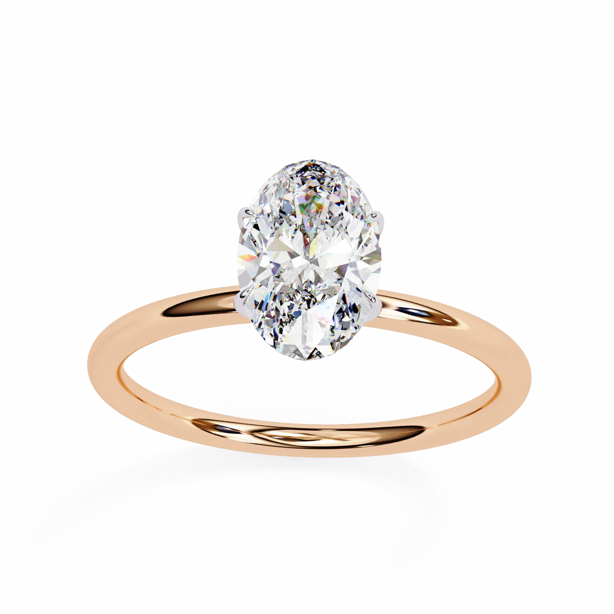 Auralia Oval Lab Grown Diamond Solitaire Ring - Ophiratbf