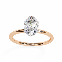 Auralia Oval Lab Grown Diamond Solitaire Ring - Ophiratbf