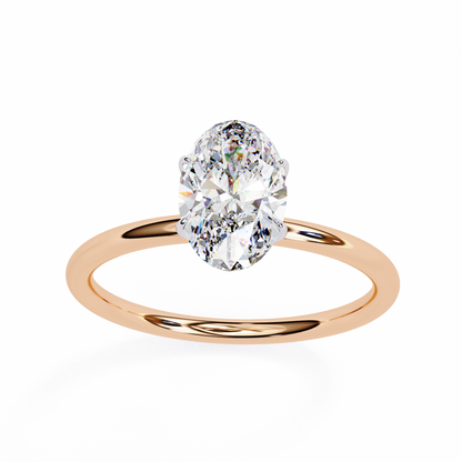 Auralia Oval Lab Grown Diamond Solitaire Ring
