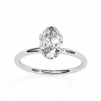 Auralia Oval Lab Grown Diamond Solitaire Ring - Ophiratbf