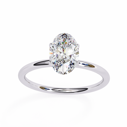 Auralia Oval Lab Grown Diamond Solitaire Ring