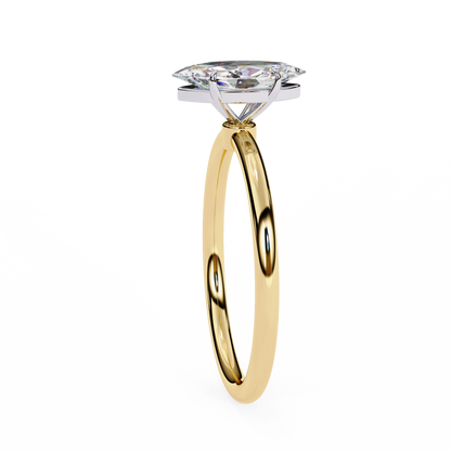 Beautiful Marquise Lab Grown Diamond Solitaire Ring