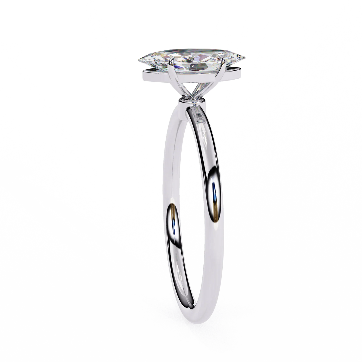 Beautiful Marquise Lab Grown Diamond Solitaire Ring - Ophiratbf