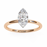 Beautiful Marquise Lab Grown Diamond Solitaire Ring - Ophiratbf