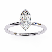 Beautiful Marquise Lab Grown Diamond Solitaire Ring - Ophiratbf