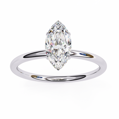 Beautiful Marquise Lab Grown Diamond Solitaire Ring