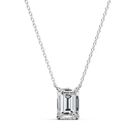 Valora Step-Cut Lab Grown Diamond Solitaire Pendant - Ophiratbf