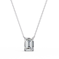 Valora Step-Cut Lab Grown Diamond Solitaire Pendant - Ophiratbf