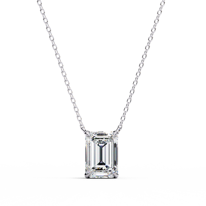 Valora Step-Cut Lab Grown Diamond Solitaire Pendant