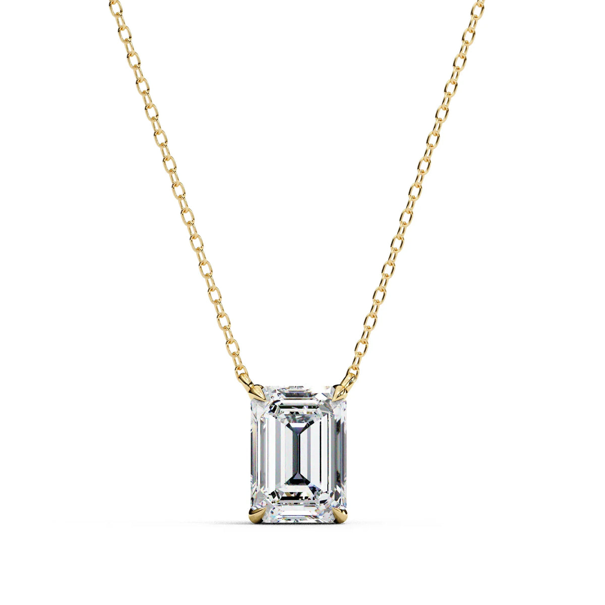 Valora Step-Cut Lab Grown Diamond Solitaire Pendant - Ophiratbf