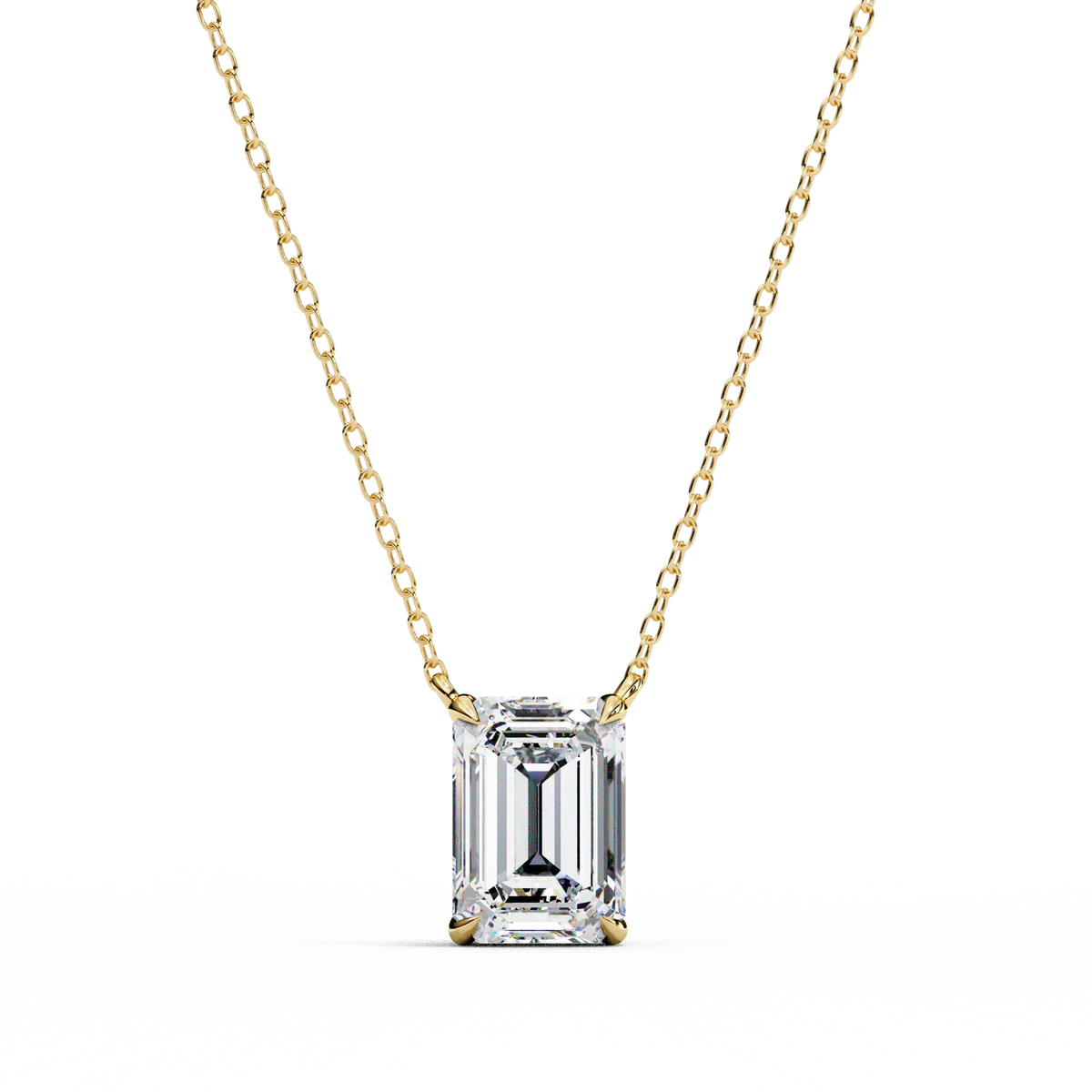 Valora Step-Cut Lab Grown Diamond Solitaire Pendant - Ophiratbf