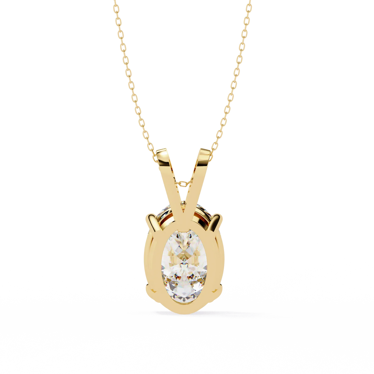 Bellara Oval Solitaire Pendant - Ophiratbf
