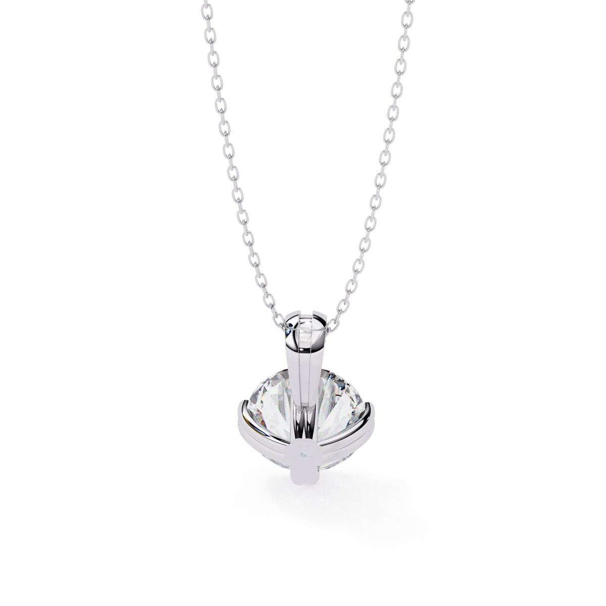 Ardent Round Lab-Grown Diamond Pendant - Ophiratbf