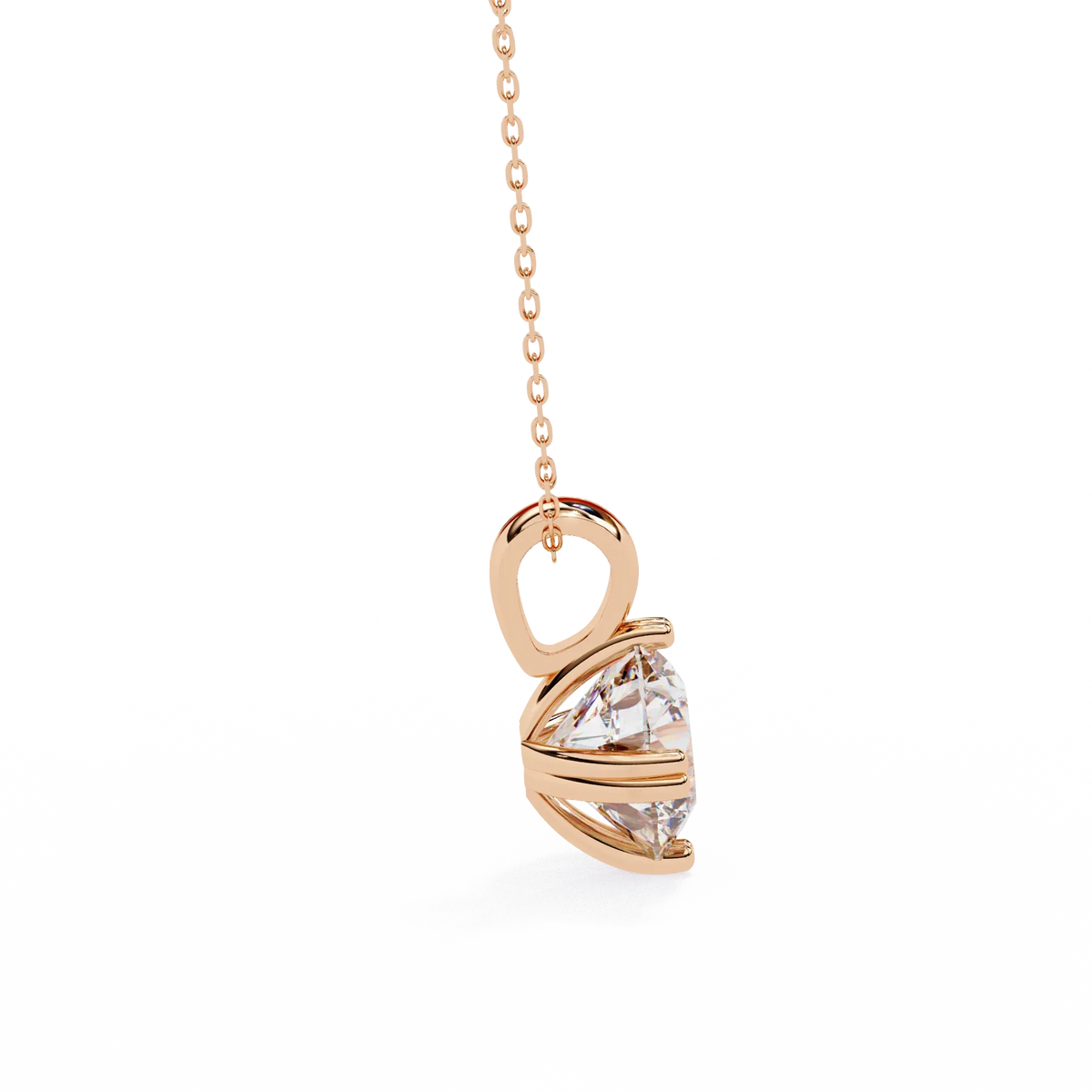 Ardent Round Lab-Grown Diamond Pendant - Ophiratbf