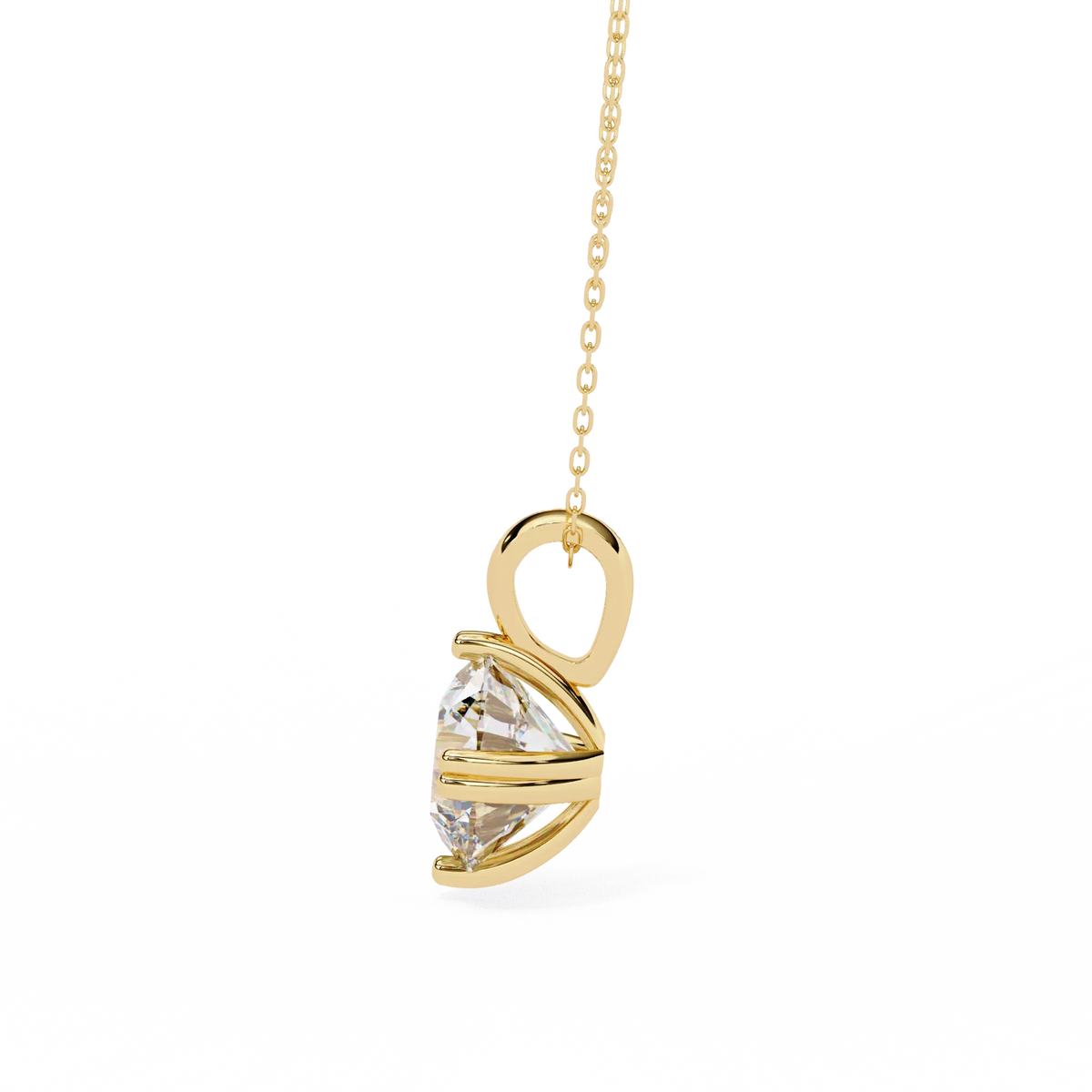 Ardent Round Lab-Grown Diamond Pendant - Ophiratbf
