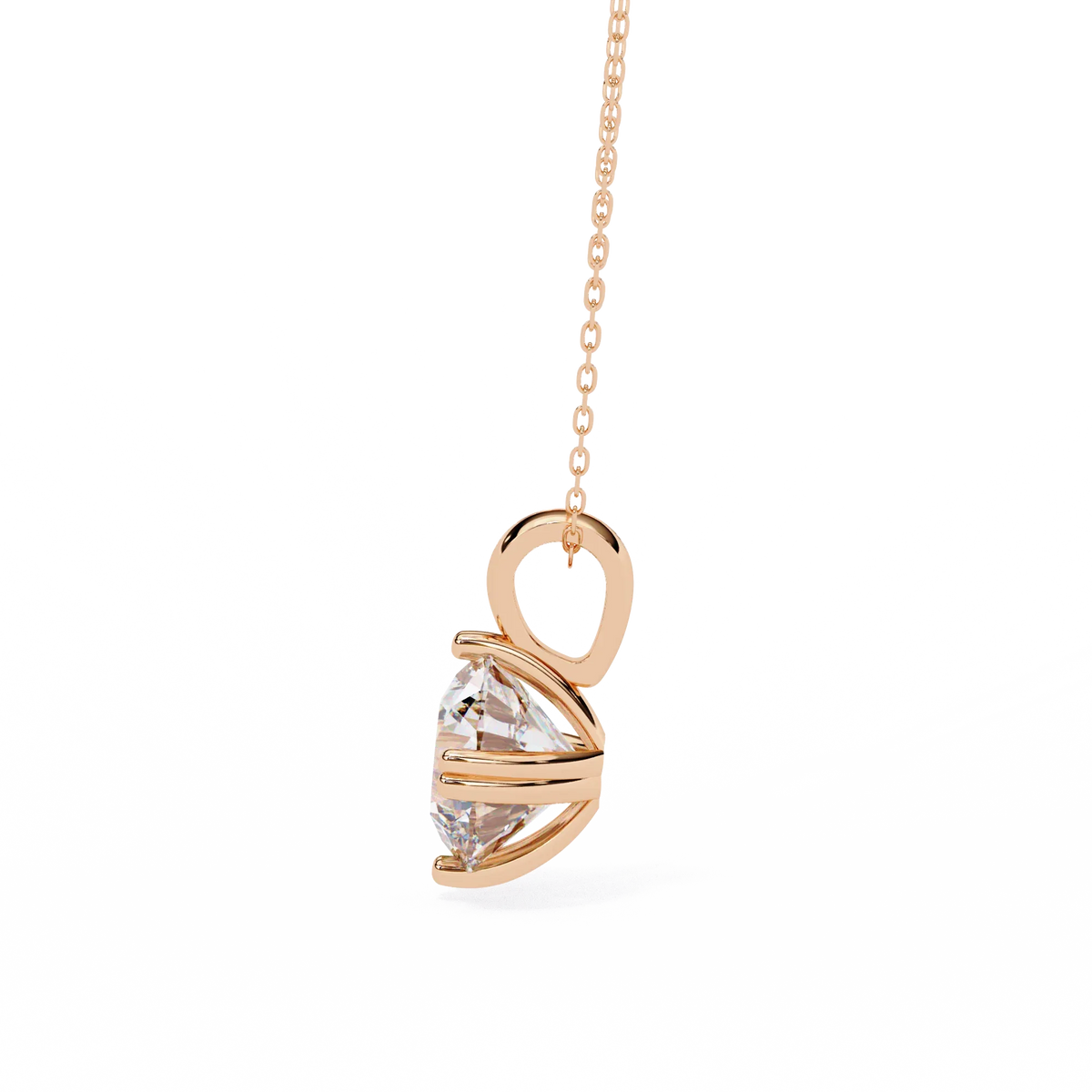 Ardent Round Lab-Grown Diamond Pendant - Ophiratbf