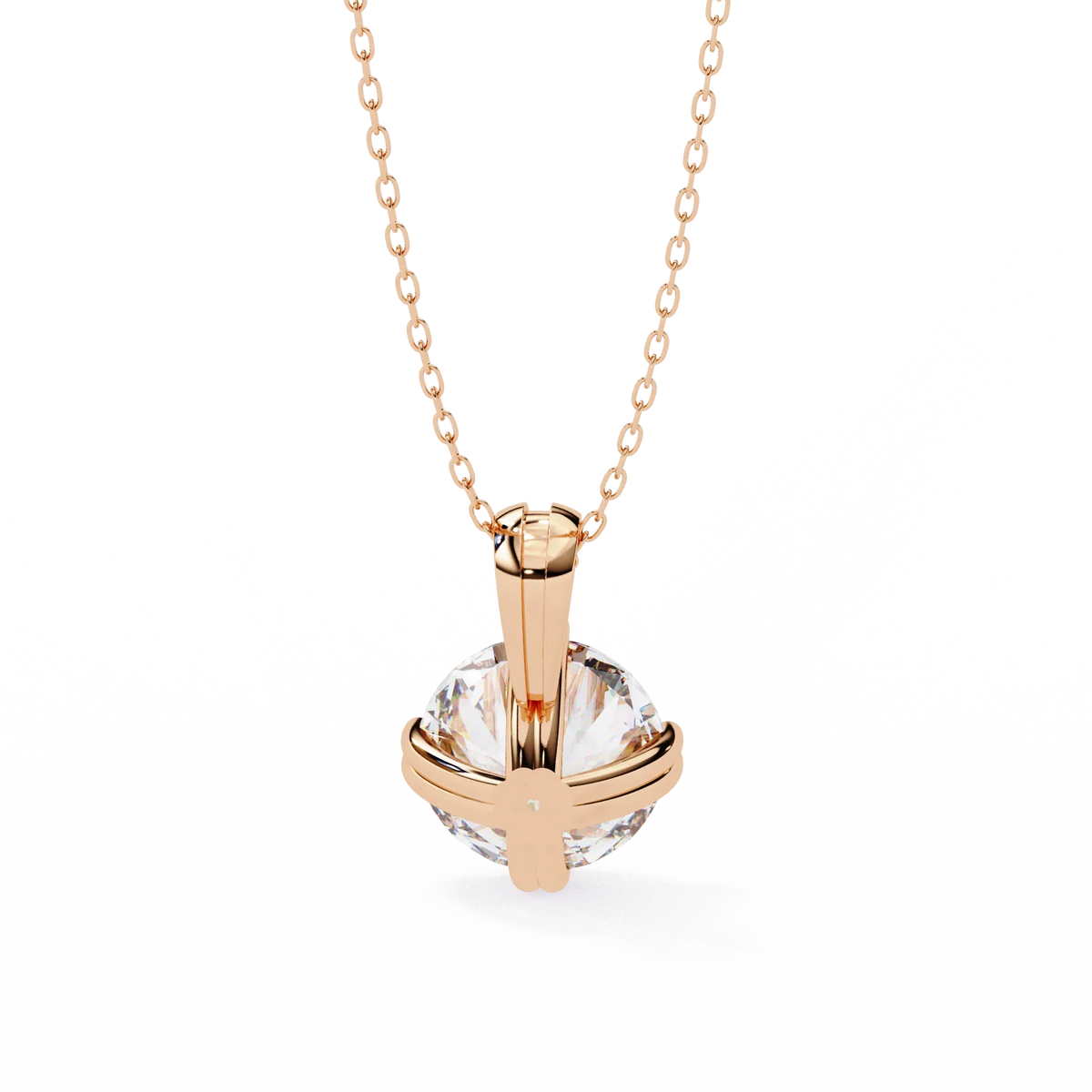 Ardent Round Lab-Grown Diamond Pendant - Ophiratbf