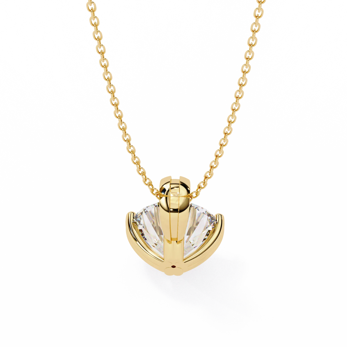 Ardent Round Lab-Grown Diamond Pendant - Ophiratbf