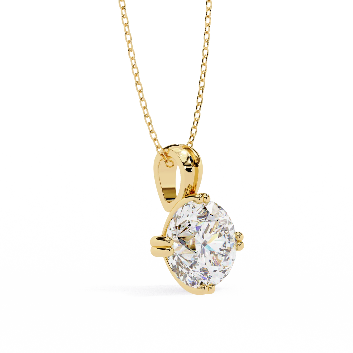 Ardent Round Lab-Grown Diamond Pendant - Ophiratbf