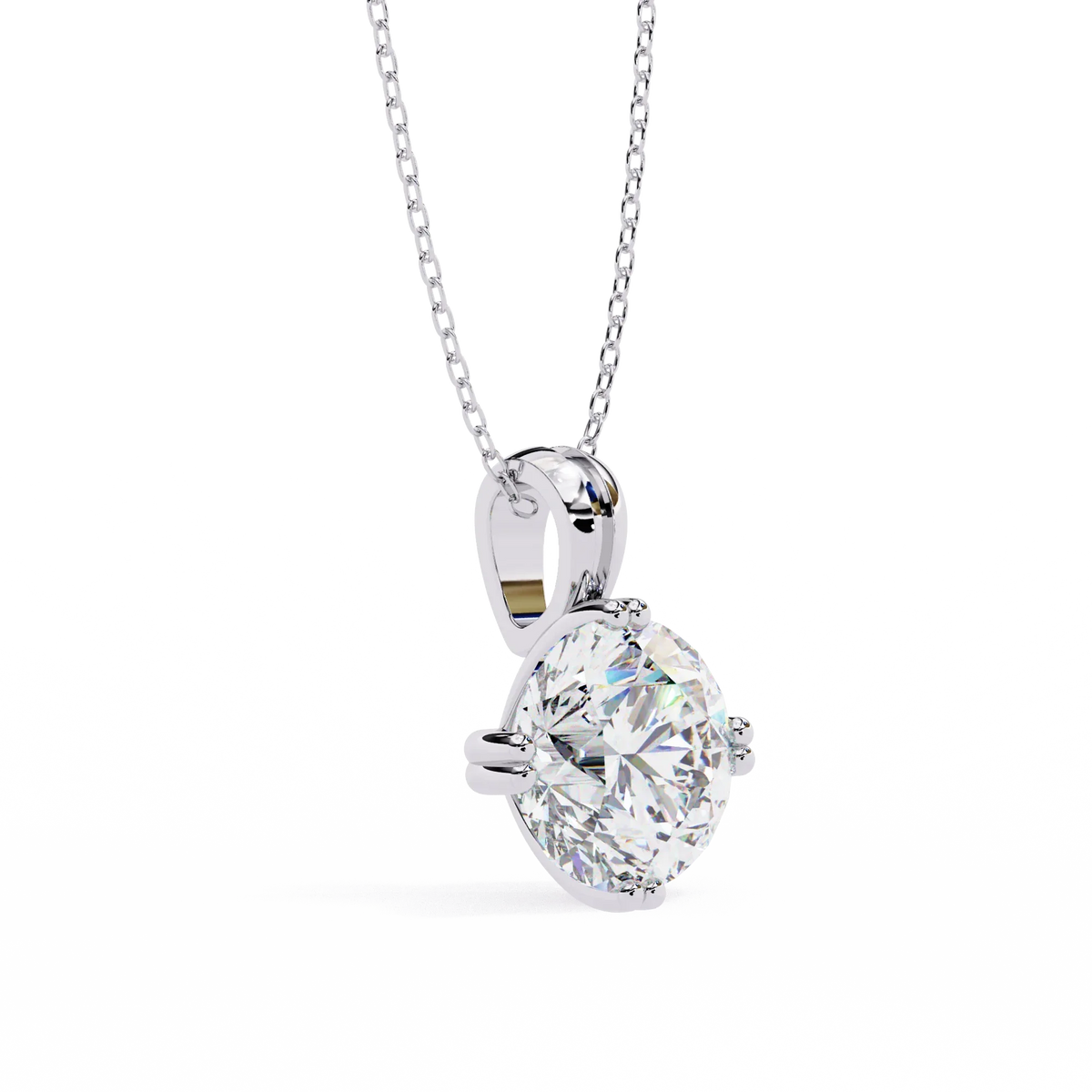 Ardent Round Lab-Grown Diamond Pendant - Ophiratbf