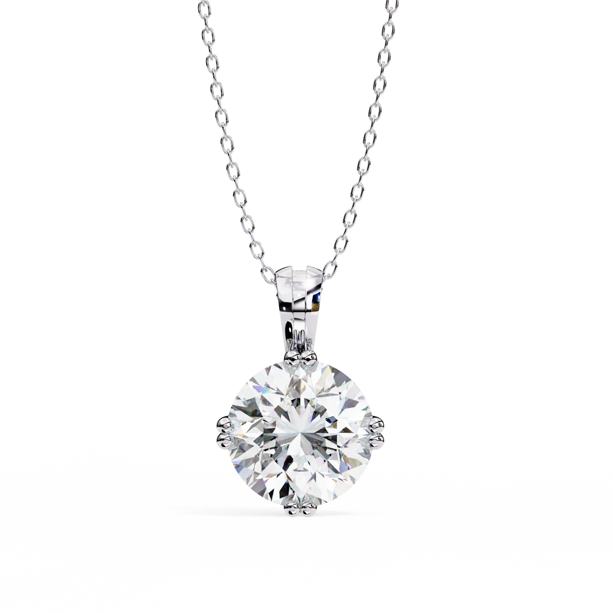 Ardent Round Lab-Grown Diamond Pendant - Ophiratbf