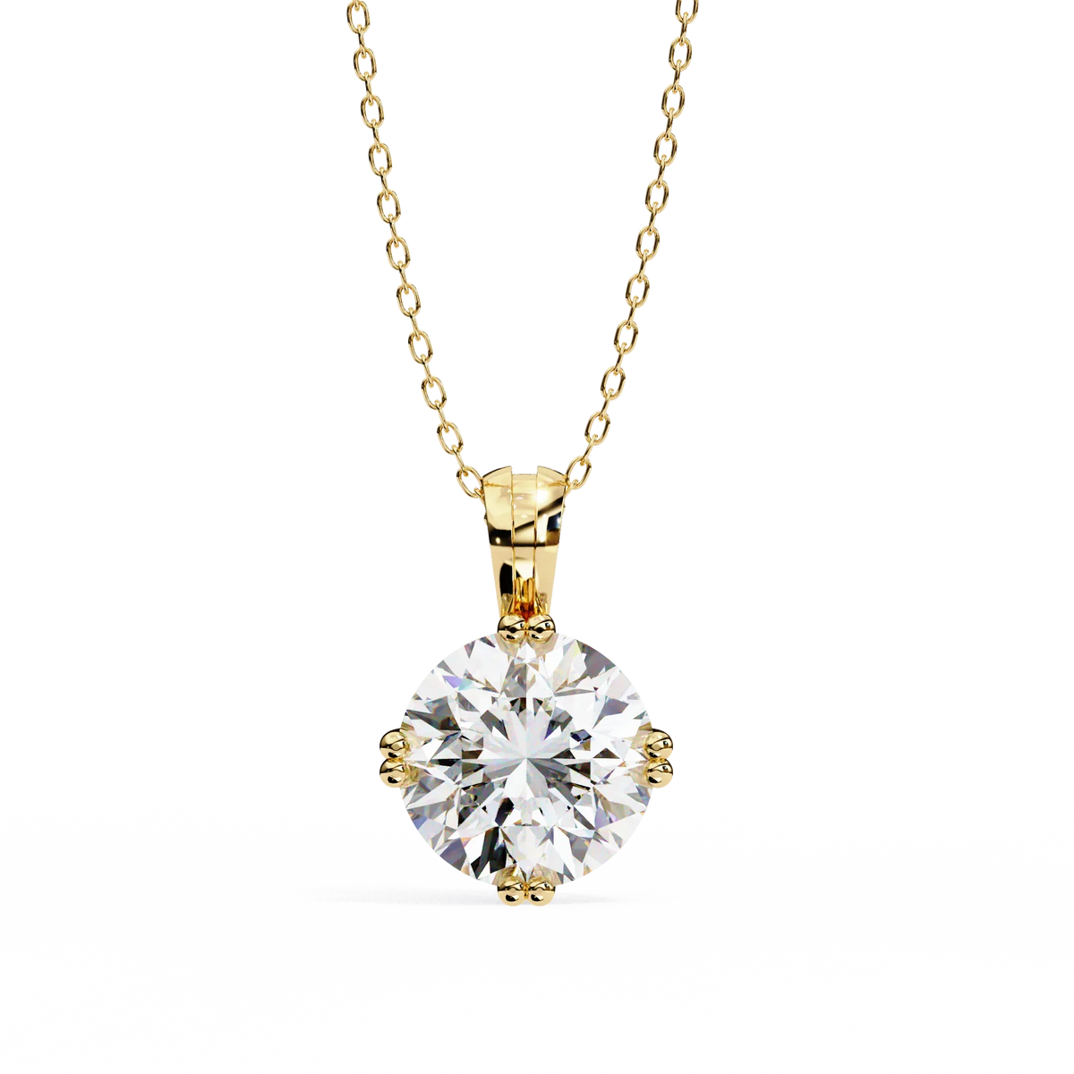 Ardent Round Lab-Grown Diamond Pendant - Ophiratbf