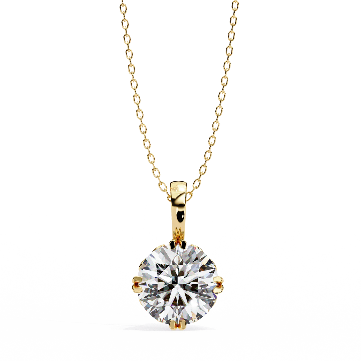 Lyra Solitaire Lab-Grown Diamond Pendant - Ophiratbf