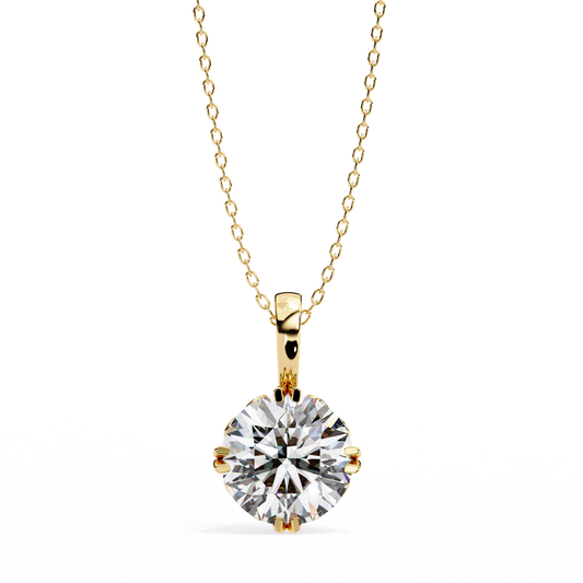 Lyra Solitaire Lab-Grown Diamond Pendant