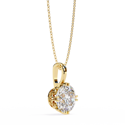 Lyra Solitaire Lab-Grown Diamond Pendant