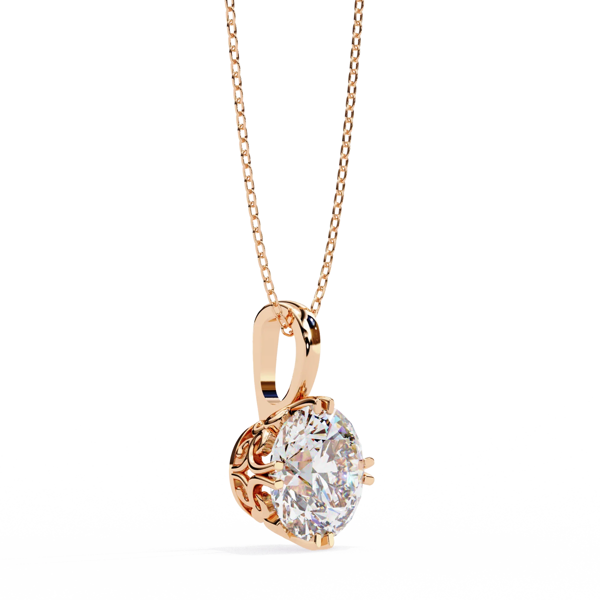 Lyra Solitaire Lab-Grown Diamond Pendant - Ophiratbf